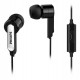 Philips SHE1405BK/10 auricular y casco Auriculares Alámbrico Dentro de oído Llamadas/Música Negro
